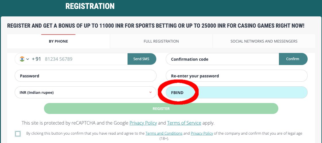 22bet promo code india