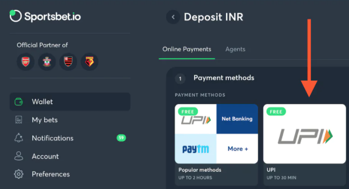sportsbet.io indian rupees