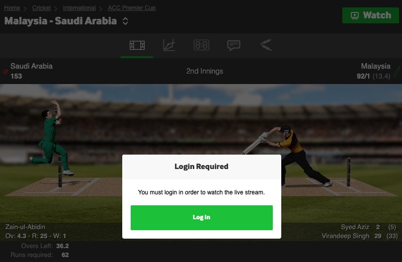 Live Streaming at Betway