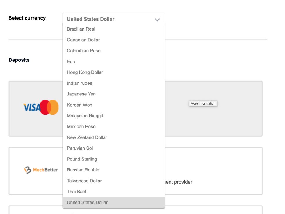 pinnacle sports accepted currencies