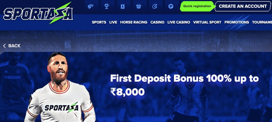 sportaza sports welcome bonus