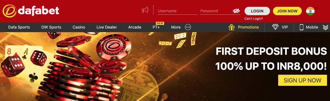 Dafabet Casino India Bonus
