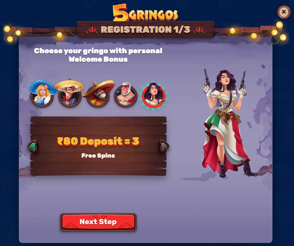 5gringos casino free spins