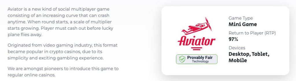aviator casino game in india