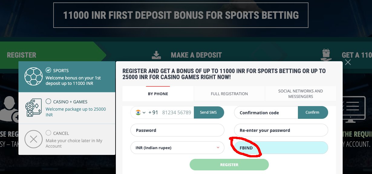 22bet india promo code