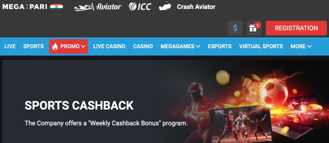 megapari weekly cashback